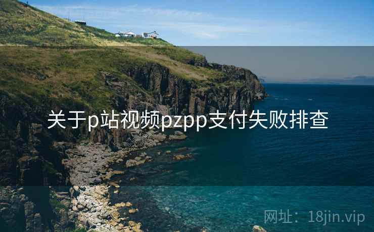 关于p站视频pzpp支付失败排查