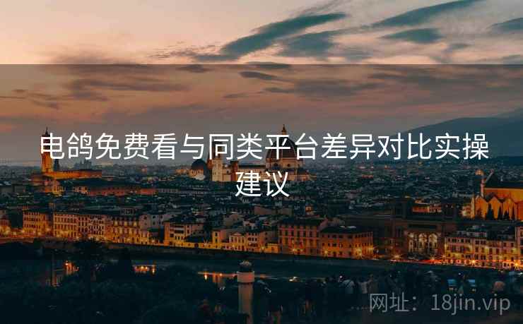电鸽免费看与同类平台差异对比实操建议