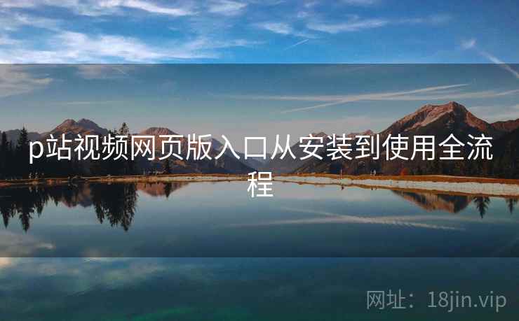 p站视频网页版入口从安装到使用全流程
