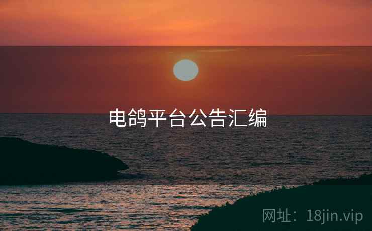 电鸽平台公告汇编