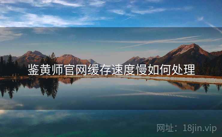 鉴黄师官网缓存速度慢如何处理